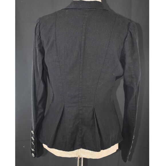Free People Black Linen Blazer- S - Picture 3 of 4